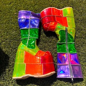Demonia Rainbow Stacked Platforms